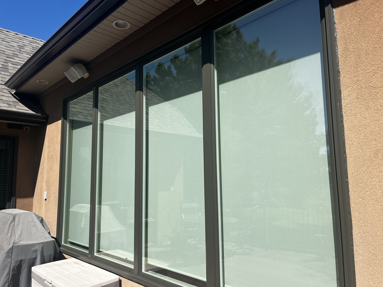 Window detail cleaned by Clarity Co. in Calgary