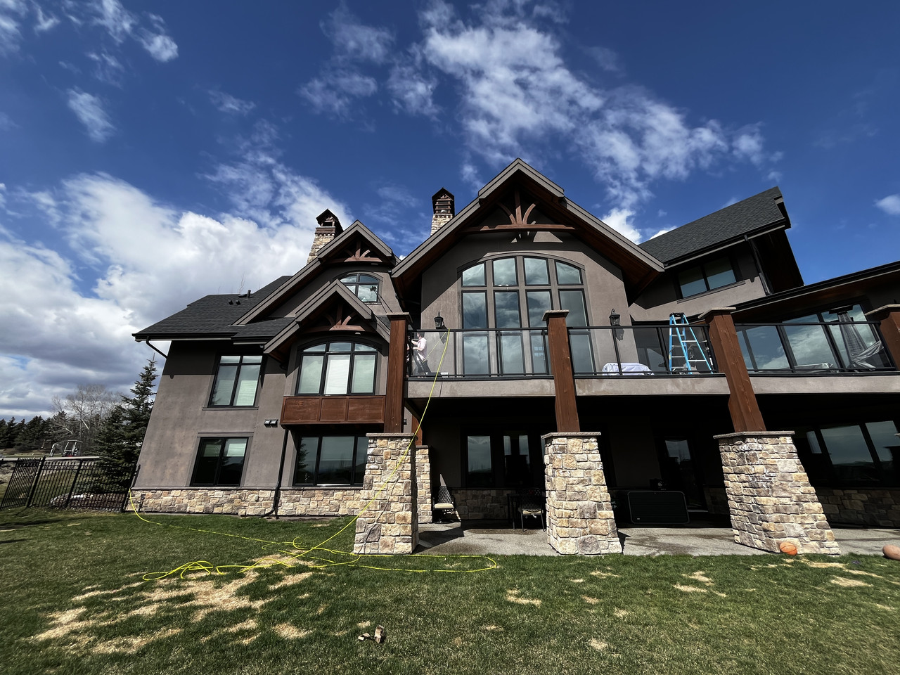 Residential windows cleaned by Clarity Co. in Calgary